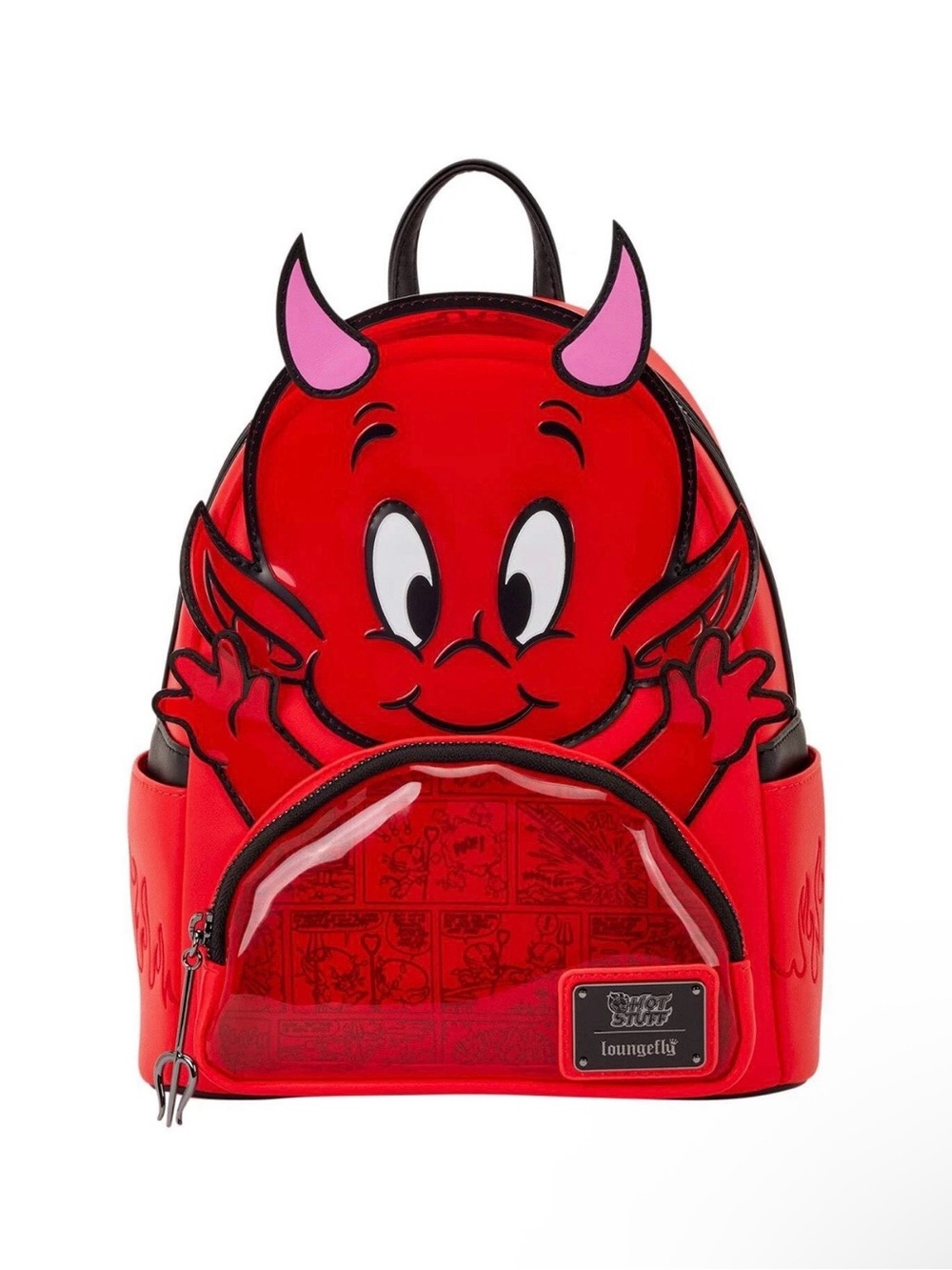 Loungefly Casper Red Devil Mini Backpack with Pink Horns
